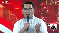 Ridwan Kamil Pamer Kedekatan dengan Prabowo di Debat Perdana Pilkada Jakarta 2024