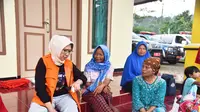 Wakil Bupati Lumajang Indah Amperawati sosialisasi erupsi Gunung Semeru di pos Pantau Gunung Api Semeru (Istimewa)