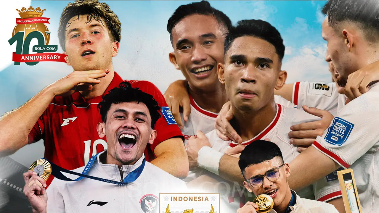 Artikel 10 Tahun Bola.com - Emas Olimpiade Veddriq dan Rizky Juniansyah, Timnas Indonesia di R3 Piala Dunia 2026, Bulutangkis juara Thomas Cup 2020