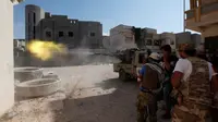 Tentara Libya tengah terlibat pertempuran dengan ISIS. (Reuters)