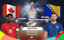Piala Dunia 2026: Intip Susunan Pemain Kanada vs Bosnia-Herzegovina di Laga Grup B