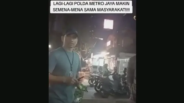 Viral anggota Polda Metro Jaya menguntit dua wanita yang sedang makan malam. (Tangkapan layar)