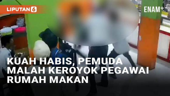 VIDEO: Pemuda Keroyok Pegawai Rumah Makan Padang di Sleman Karena Kuah Habis, Berakhir Minta Maaf