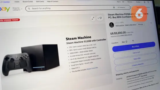Steam Machine Valve Masuk eBay, Harga Scalper Tembus Rp 57 Juta