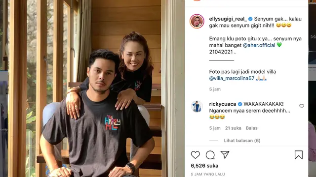Unggahan Elly Sugigi. (Foto: Instagram @ellysugigi_real_)