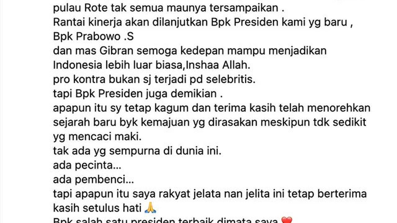 Doa Inul Daratista Jelang Pelantikan Prabowo, Ungkit Telinga Peka untuk Dengar Jeritan Rakyat Bawah