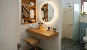 8 Ide Desain Meja Rias Kamar Mandi, Ada Trik Sederhana agar Tidak Memakan Banyak Tempat