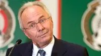 Mexico&#039;s coach Sven-Goran Eriksson participates in a press conference in Mexico City, on June 3, 2008. Eriksson was named Mexican national coach on Tuesday in place of Hugo Sanchez. AFP PHOTO/Alfredo ESTRELLA