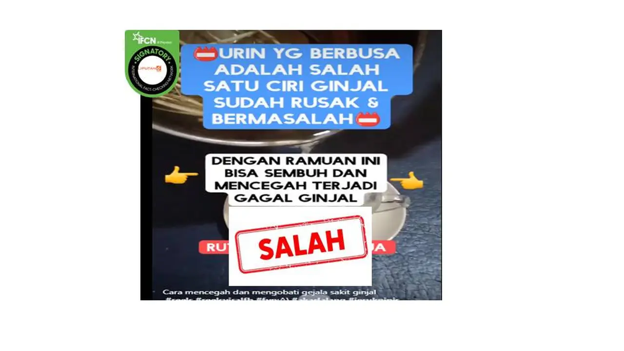 Cek fakta penyembuh gagal ginjal