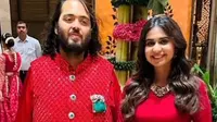 Penampilan Anant Ambani baru-baru ini kembali mencuri perhatian. Ia tampak bersaing dengan ibunya, Nita Ambani dengan memakai bros zamrud yang tak kalah besar. (Dok: IG @juliachafe&nbsp;https://www.instagram.com/juliachafe/?utm_source=ig_embed&amp;ig_rid=93c2a916-0f64-4a02-aa77-340468b43084)