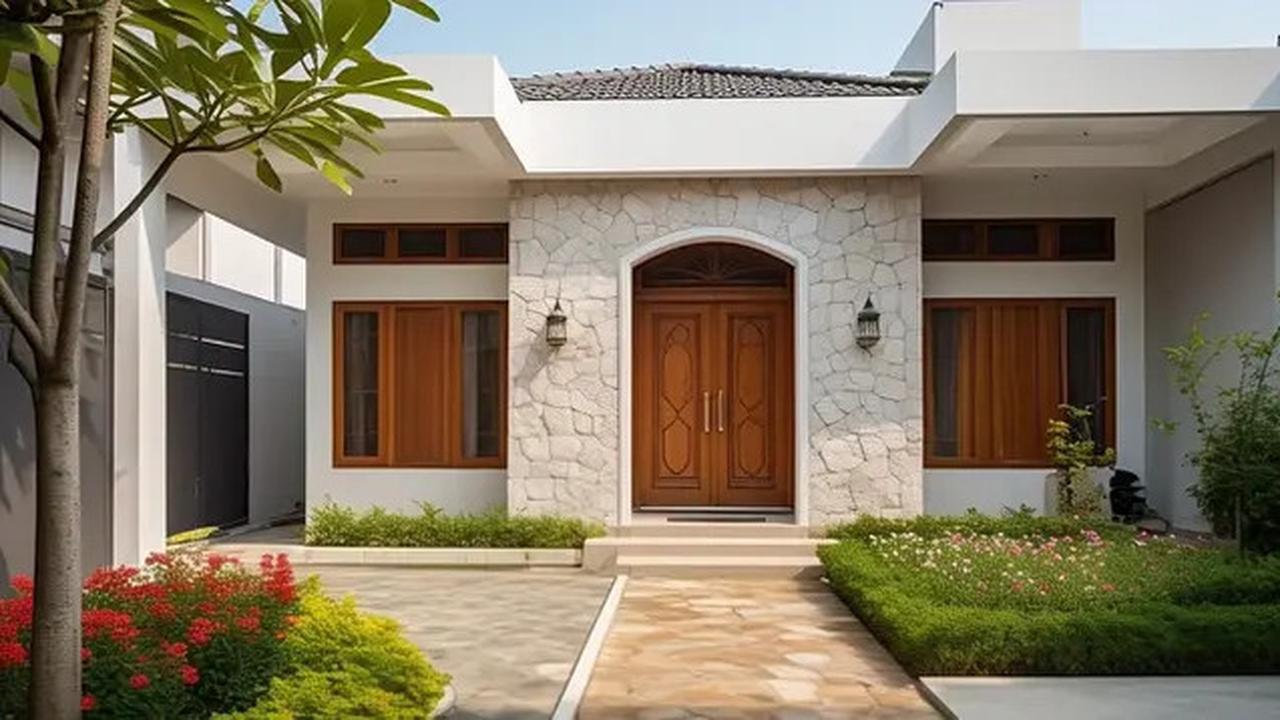 4 Gambar Rumah Minimalis Nuansa Islami dengan Halaman Depan yang Asri dan Menyejukkan