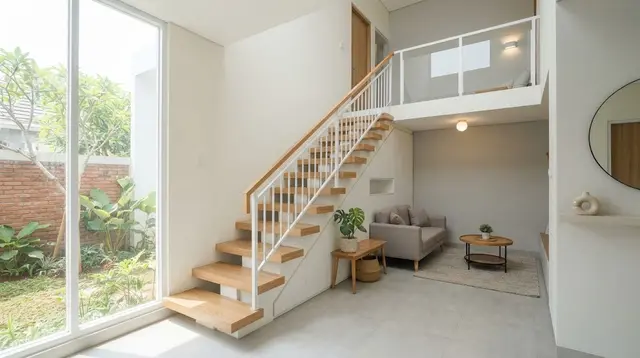 9 Model Tangga untuk Rumah Dua Lantai dengan Ruang Minimal, Cocok untuk Hunian Kecil