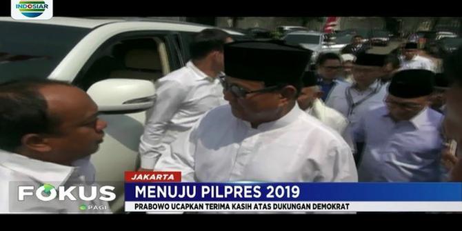 Demokrat Tetap Dukung, Prabowo Ucap Terima Kasih ke SBY