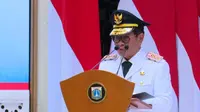 Pidato Sambutan Pertama Gubernur Pramono: Saya Gembira Anies-Ahok Sudah Rukun
