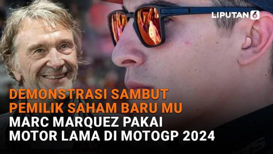 Demonstrasi Sambut Pemilik Saham Baru MU, Marc Marquez Pakai Motor Lama di MotoGP 2024