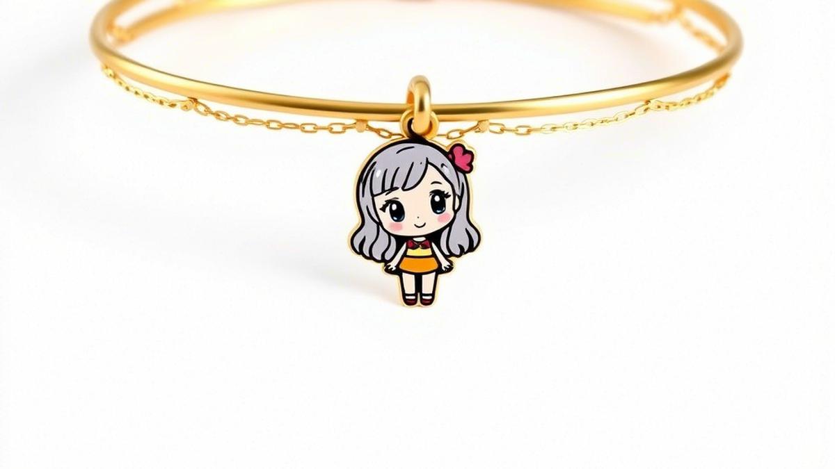 7 Model Gelang Emas Bergambar untuk Anak Perempuan, Hadiah Bernilai dan Penuh Doa