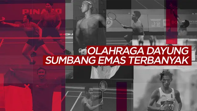 Berita video statistik yang memperlihatkan olahraga dayung menjadi cabang yang paling banyak menyumbangkan medali emas untuk Indonesia pada SEA Games 2019.