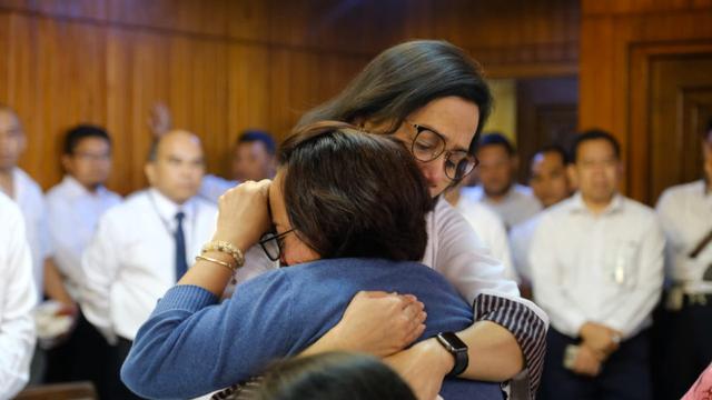 Sri Mulyani bertemu keluarga penumpang Lion Air JT-610