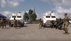 Satgas Indonesian Battalion Kontingen Garuda UNIFIL (United Nation Interim Force In Lebanon) turut memeriahkan Hari Ulang Tahun (HUT) RI ke-73 di markas besar mereka di Lebanon. (screengrab video)
