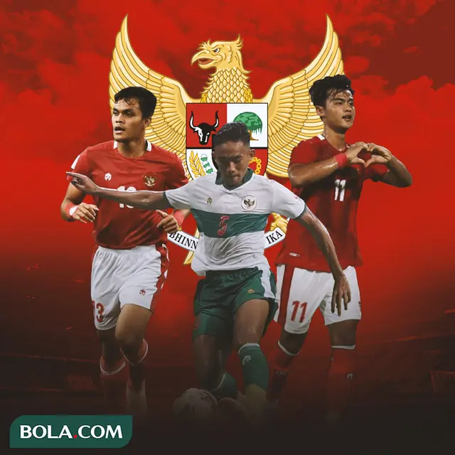 Timnas Indonesia - Ilustrasi Rachmat Irianto, Rizky Ridho, Pratama Arhan