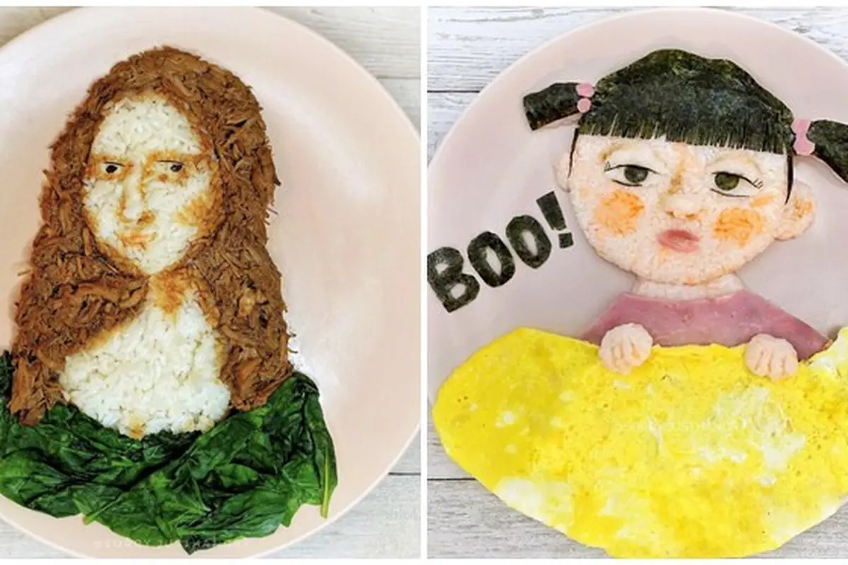 Wanita Ini Buat Karya Seni Pada Makanan Anaknya, 8 Hasilnya Curi Perhatian