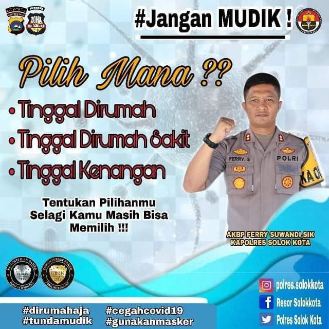 poster imbauan jangan mudik