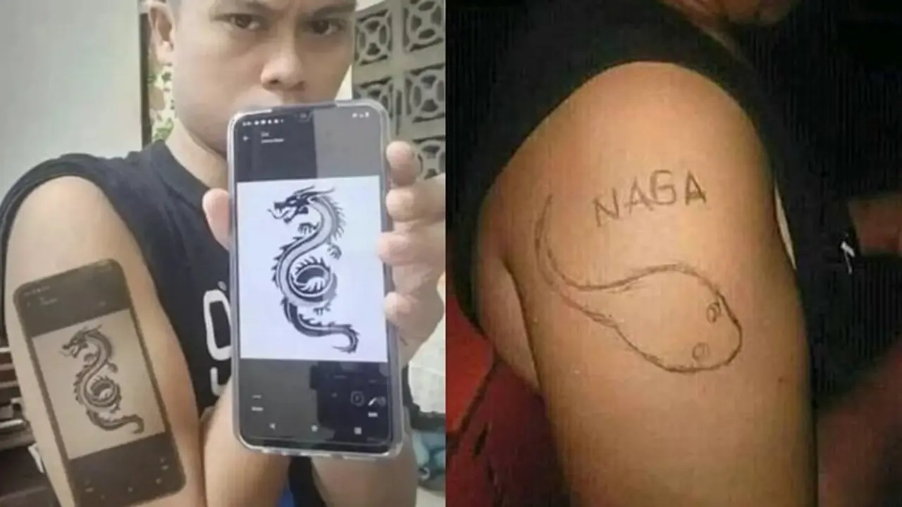 6 Tato Naga Ini Tak Sesuai Ekspektasi, Jauh dari Kata Garang