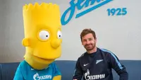 Bart Simpson bertemu pelatih Zenit Andre Villas-Boas (Dailymail.co.uk)