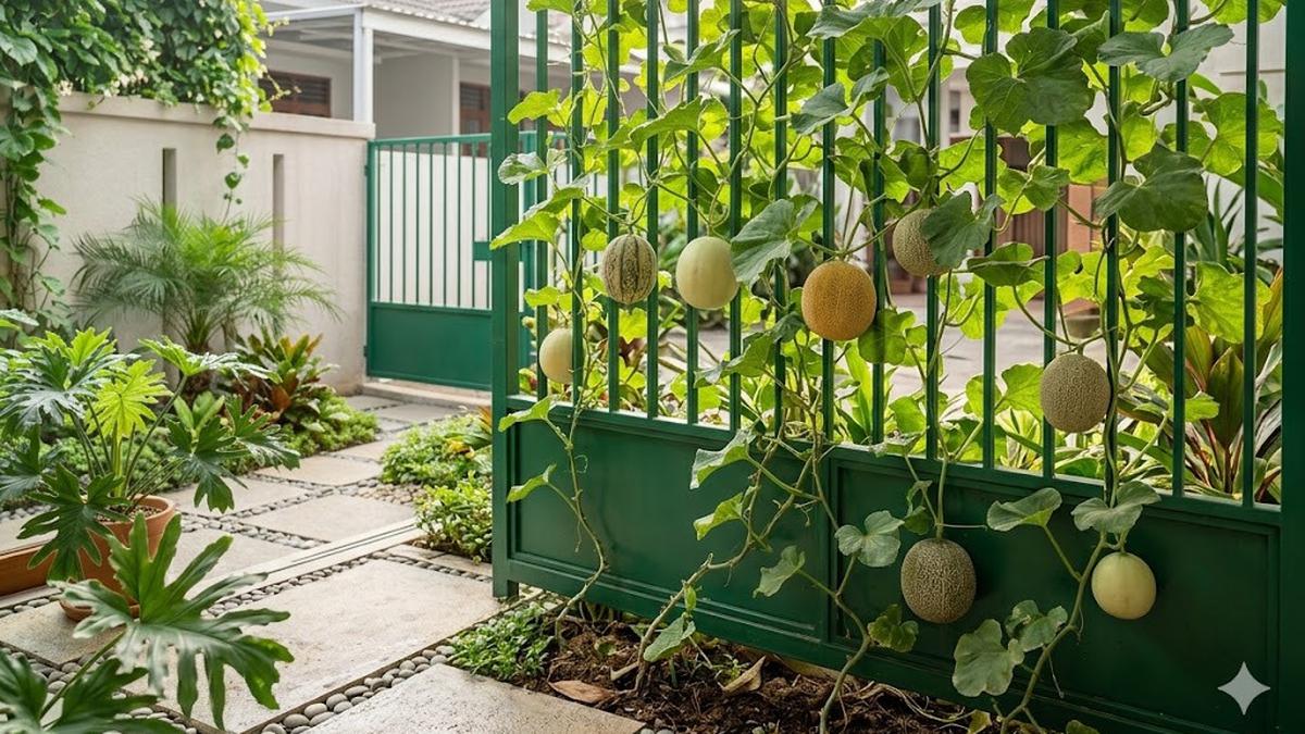 9 Jenis Melon yang Bisa Ditanam Merambat di Pagar Rumah, Buahnya Manis dan Mudah Dirawat