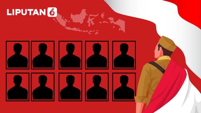 Infografis 10 Tokoh Ditetapkan Jadi Pahlawan Nasional