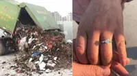 Karena cincin berlian seorang wanita yang hilang, petugas kebersihan terpaksa membongkar sampah seberat 12 ton untuk menemukannya