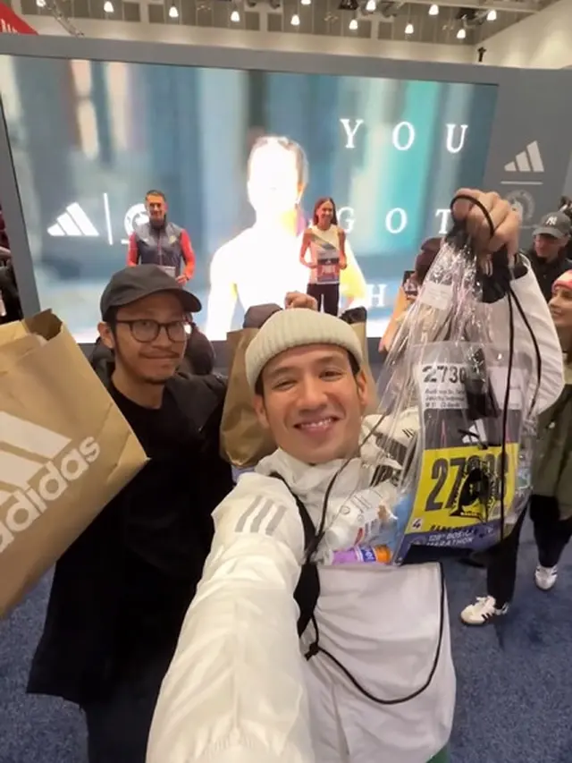 7 Potret Tarra Budiman Ikut Marathon di Boston, Cuma Lebaran Sehari di Indonesia