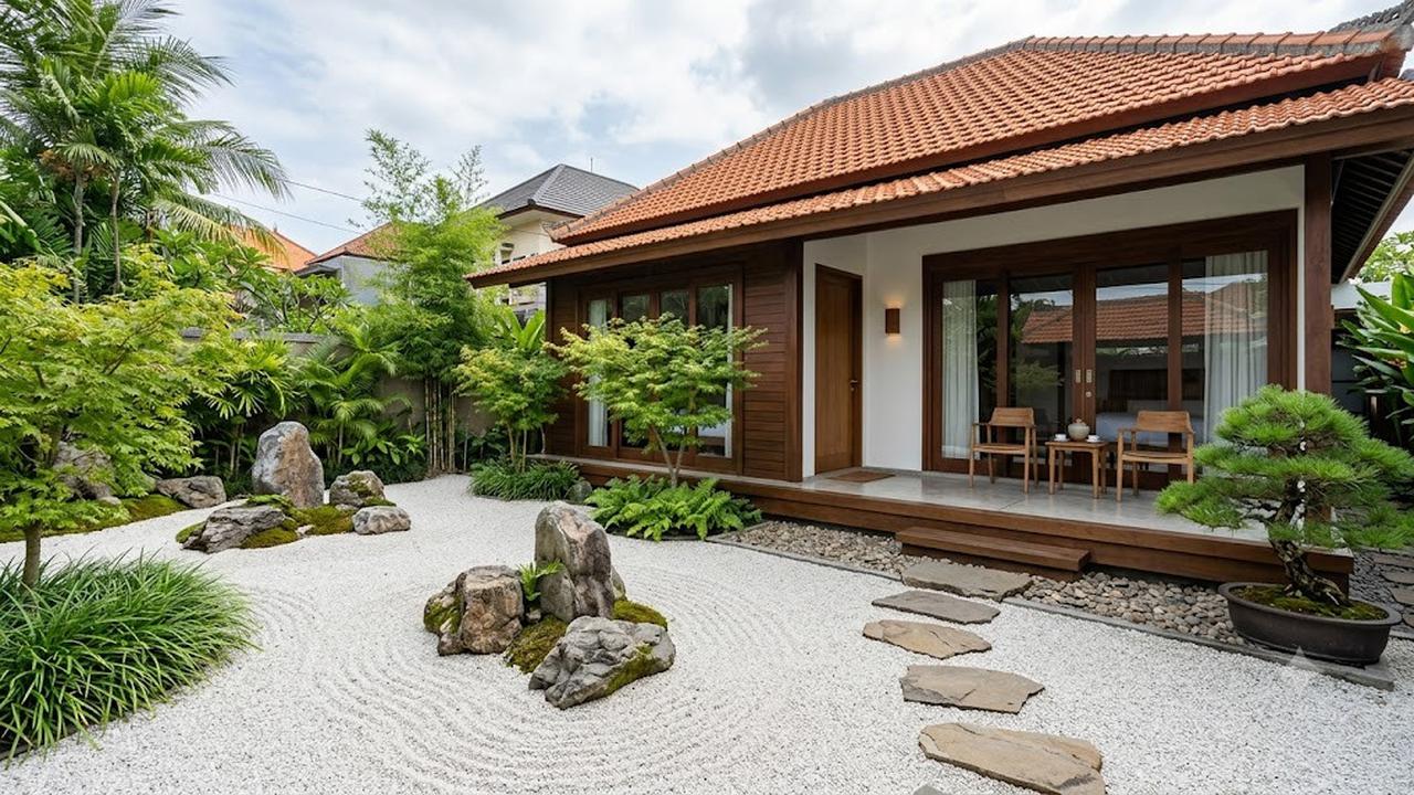 Ide Gravel Garden di Teras Rumah