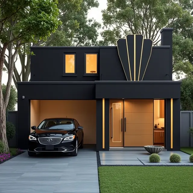 Desain Rumah Type 21 dengan Garasi