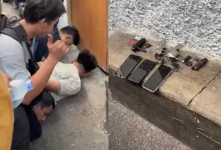 Setelah melakukan pembuntutan, polisi berhasil mengamankan tiga pelaku curanmor. (Foto: Antara)