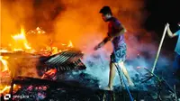 Lilin Doa Picu Kebakaran Rumah di Nagekeo NTT, Suami Tewas, Uang Pensiunan Ludes
