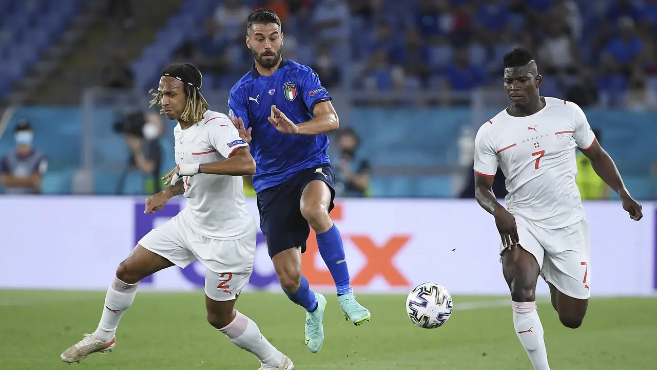 Foto Piala Eropa: Gasak Swiss 3-0, Italia Jadi Tim Pertama yang Lolos ke Babak 16 Besar Euro 2020