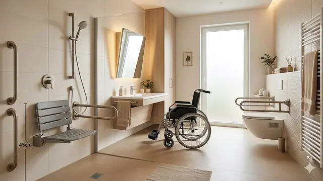 Desain Kamar Mandi yang Nyaman untuk Lansia Pengguna Kursi Roda