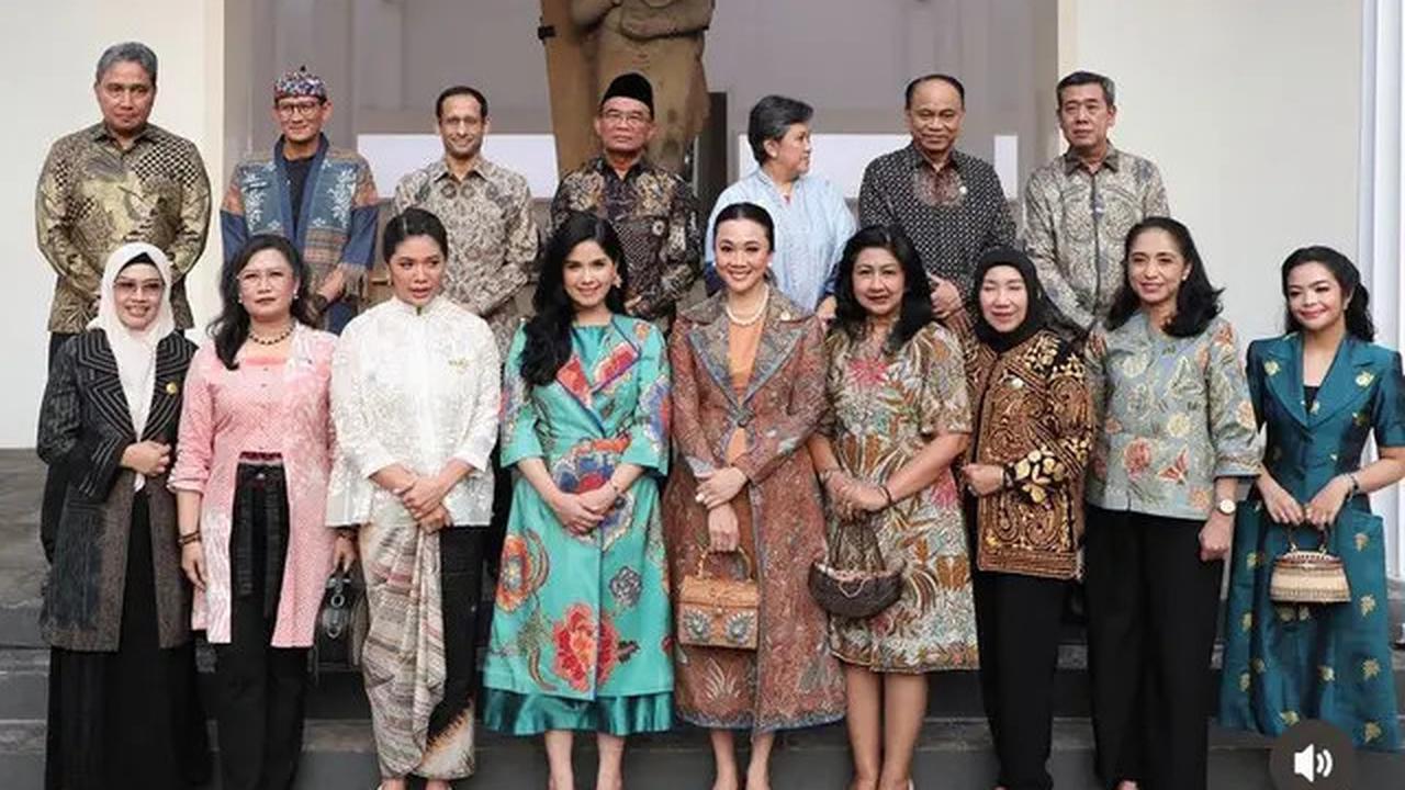 6 Gaya Formal Istri Menteri di Museum Nasional, Annisa Pohan dan Niena Kirana Tampil Elegan