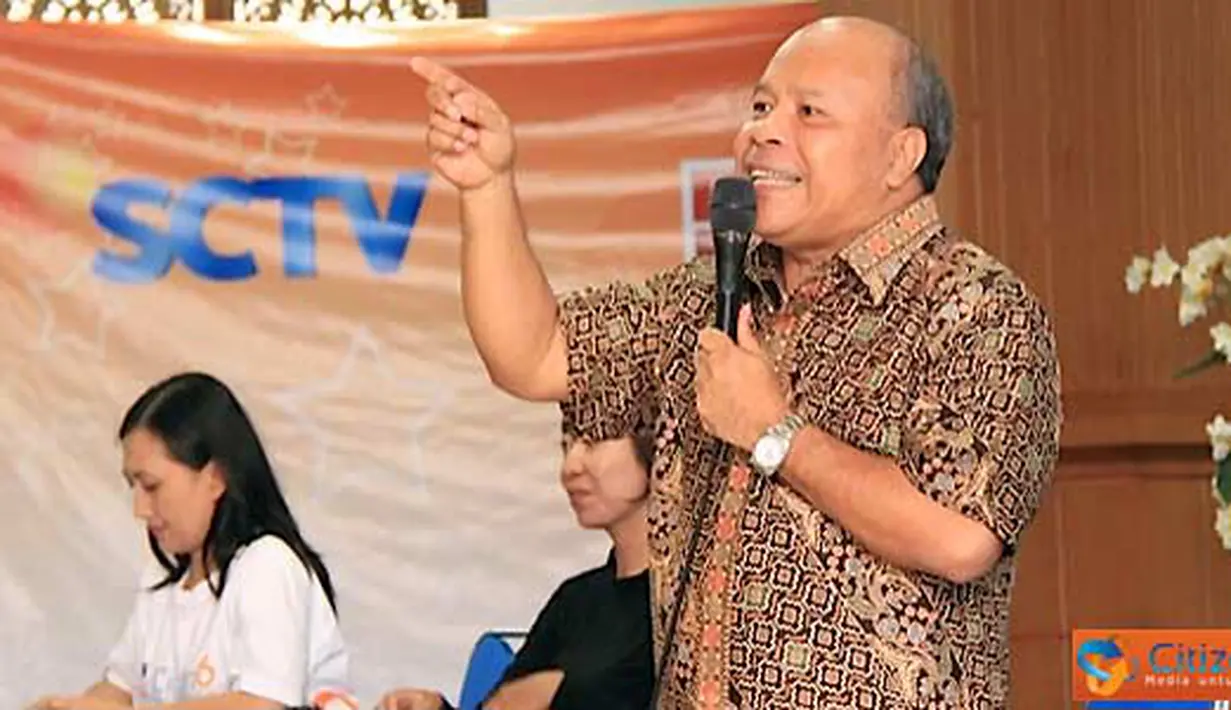 Citizen6, Denpasar: Pemimpin redaksi Liputan 6, Don Bosco Salamun menyampaikan penjelasan mengenai Citizen Journalism di Kampus FISIP Udayana, Denpasar. (Pengirim: Ady Permadi)  