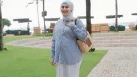 Bumil Memesona, 5 Potret Stylish dan Nyaman Kesha Ratuliu Saat Hamil Anak Ketiga