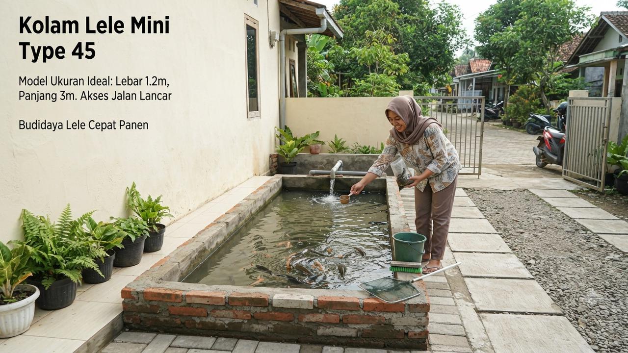 Ukuran Ideal Kolam di Samping Rumah Type 45