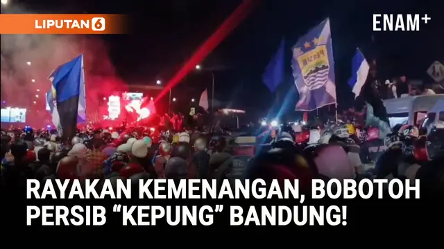 Persib Tekuk Persija, Bobotoh “Kuasai” Jalanan Bandung