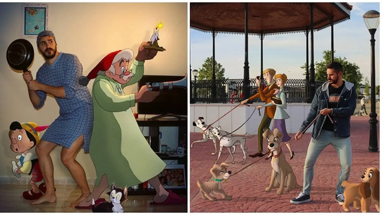 Pria Ini Edit Fotonya Bak Hidup Bersama Karakter Disney, 8 Hasilnya Mengagumkan
