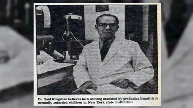 Dr. Saul Krugman. (Sumber Museum of Disability)