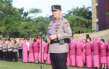 Kapolda Riau Pimpin Sertijab, Ini Daftar Pati dan Pamen yang Dirotasi