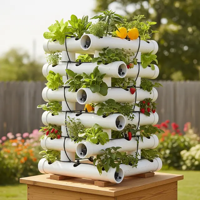 Membuat Tower Garden Tanpa Pompa