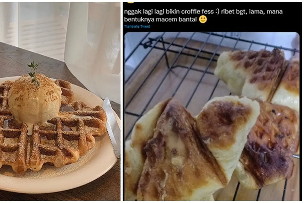 7 Croffle Gagal yang Bentuknya Jauh dari Ekspektasi Ini Bikin Senyum Miris