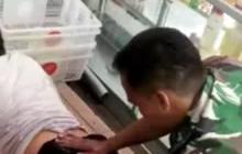Aksi Heroik Babinsa Menolong Pasutri yang nyaris Jatuh dari Motor, Gercep Langsung Diurut