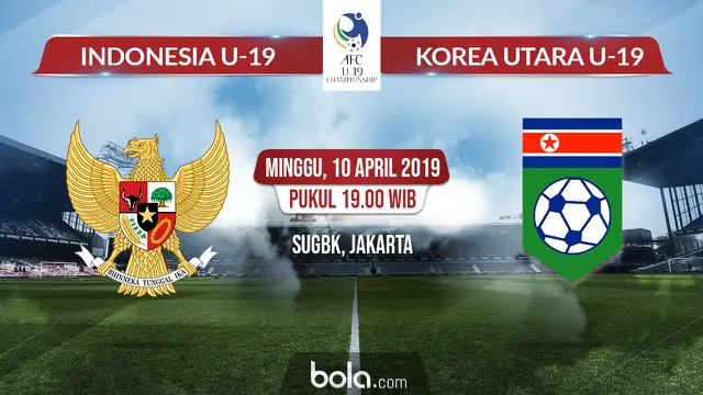 Indonesia U-19 vs Korea Utara U-19
